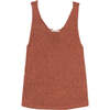 Fiore Knit Round Neck Sleeveless Top, Arguilla - Tank Tops - 1 - thumbnail