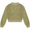 Women's Turi Knit Round Neck Ribbed Cuff Long Sleeve Jumper, Green - Sweatshirts - 1 - thumbnail