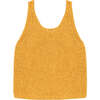 Fiore Knit Round Neck Sleeveless Top, Apperol - Tank Tops - 4