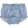 Albertina Floral Print Smock Waist Panty, Blue - Pants - 1 - thumbnail