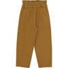 Joanna Regular Fit High Ruffle Waist Pleated Pant, Oliva - Pants - 1 - thumbnail