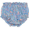 Albertina Floral Print Smock Waist Panty, Blue - Pants - 3