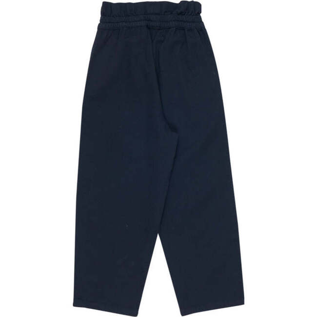Joanna Regular Fit High Ruffle Waist Pleated Pant, Marino - Pants - 2