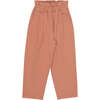 Joanna Regular Fit High Ruffle Waist Pleated Pant, Arguilla - Pants - 1 - thumbnail
