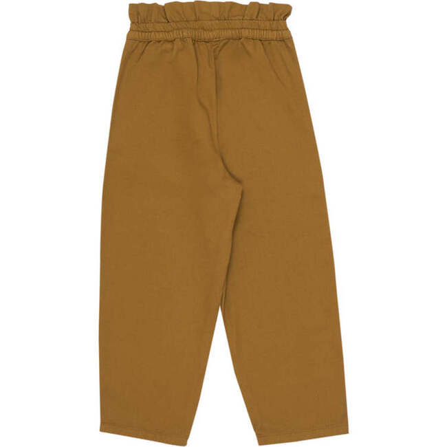 Joanna Regular Fit High Ruffle Waist Pleated Pant, Oliva - Pants - 2