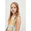 Roberta Check Shoulder Strap Below Knee Smock Dress, Multicolors - Dresses - 3