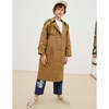 Lorenza Collared Double Cross Flap Pockets Trench - Jackets - 2