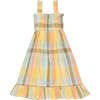 Roberta Check Shoulder Strap Below Knee Smock Dress, Multicolors - Dresses - 5