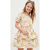 Rafaella Floral Print Smock Waist 2-Tire Ruffle Skirt, Cream - Shorts - 2