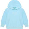 Leonardo Oversized Round Neck Long Cuffed Sleeve Hoodie, Azzurro - Sweatshirts - 1 - thumbnail