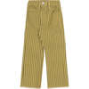 Luigi Striped Denim Pant, Olive And Yellow, Olive And Yellow - Pants - 1 - thumbnail