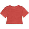 Madonna Deep Round Neck Crop Shoulder Short Sleeve Tee 1, Pomodoro - T-Shirts - 2
