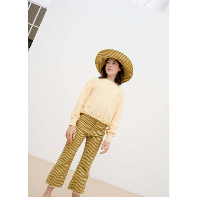 Luigi Striped Denim Pant, Olive And Yellow, Olive And Yellow - Pants - 2