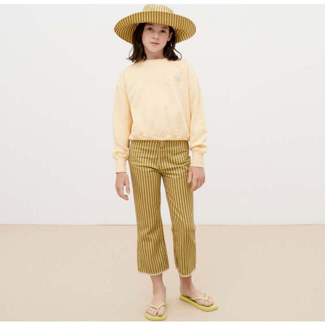 Luigi Striped Denim Pant, Olive And Yellow, Olive And Yellow - Pants - 3