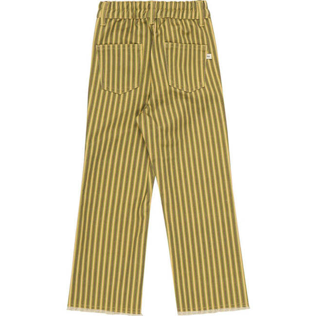 Luigi Striped Denim Pant, Olive And Yellow, Olive And Yellow - Pants - 4