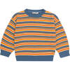 Marco Knit Striped Crew Neck Long Sleeve Jumper, Multicolors - Shirts - 1 - thumbnail