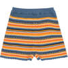 Marco Knit Striped Elasticated Waist Short, Multicolors - Shorts - 4