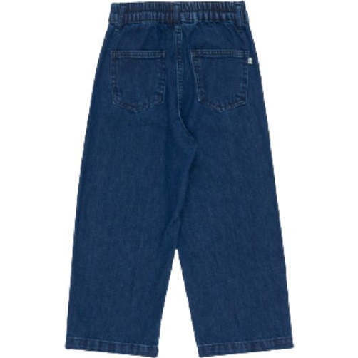 Dante Positional Tie-Dye Regular Fit Crop Denim Pant, Blue - Pants - 3