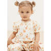 Baby Baby Fiorella Floral Print Square Neck Puff Sleeve Blouse, Orange - Shorts - 2