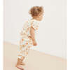 Baby Baby Fiorella Floral Print Square Neck Puff Sleeve Blouse, Orange - Shorts - 3