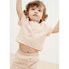 Baby Petra Gingham Round Neck Short Sleeve Buttoned Shirt, Pink - T-Shirts - 3
