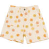 Tramonto Print Regular Fit High Waist Patch Pockets Short, Beige - Shorts - 1 - thumbnail