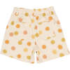 Tramonto Print Regular Fit High Waist Patch Pockets Short, Beige - Shorts - 2