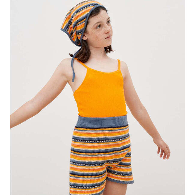 Marco Knit Striped Scarf, Multicolors - Scarves - 2