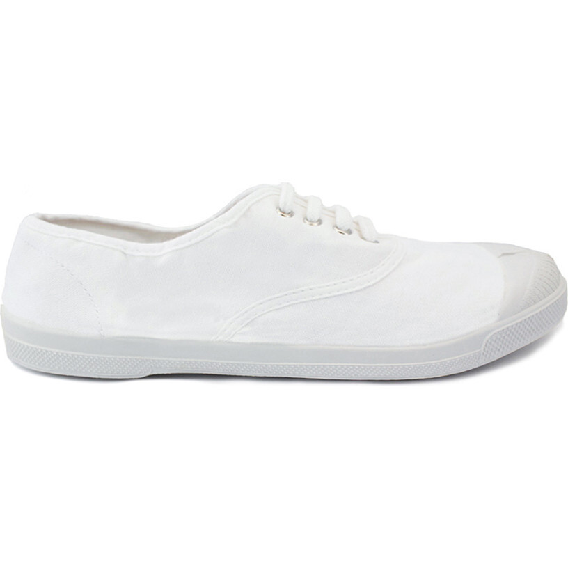 Women's Laces Tennis Shoes, White - Sneakers - 1