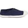 Women's Laces Tennis Shoes, Navy - Sneakers - 1 - thumbnail