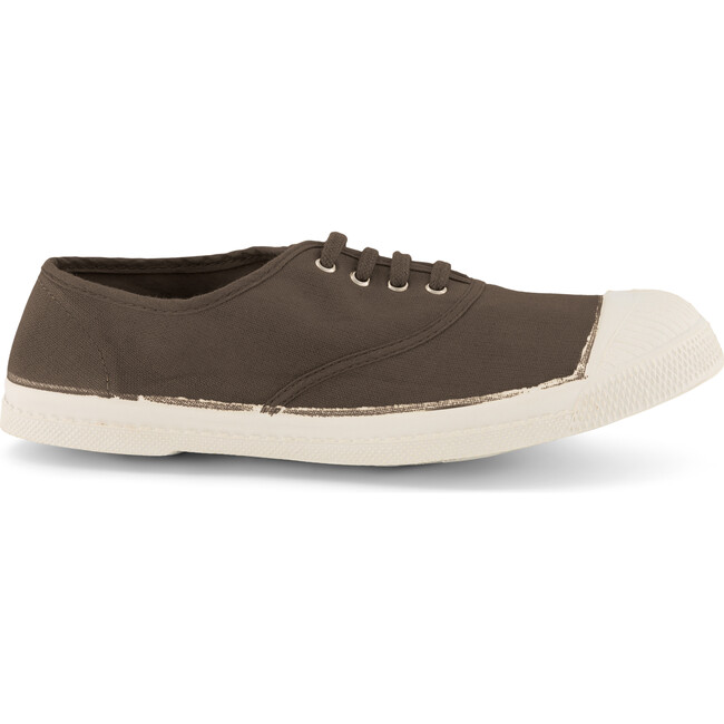 Women's Laces Tennis Shoes, Brown - Sneakers - 1