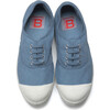 Women's Laces Tennis Shoes, Light Blue - Sneakers - 2