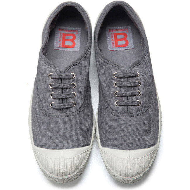 Women's Laces Tennis Shoes, Grey - Sneakers - 2