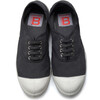 Women's Laces Tennis Shoes, Black - Sneakers - 2