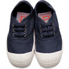 Laces Tennis Shoes, Navy - Sneakers - 2 - thumbnail