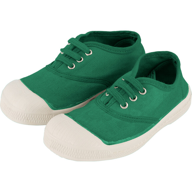 Laces Tennis Shoes, Green - Sneakers - 2
