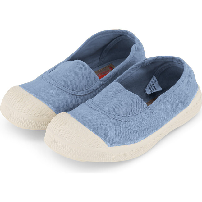 Elastic Tennis Shoes, Light Blue - Sneakers - 2