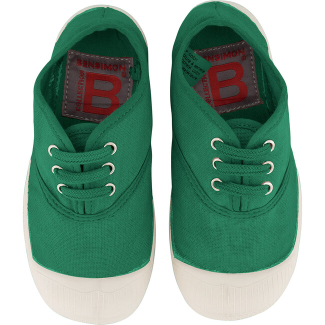 Laces Tennis Shoes, Green - Sneakers - 4
