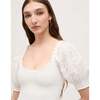 The Women's Eyelet Louisa Nap Dress, White - Dresses - 3