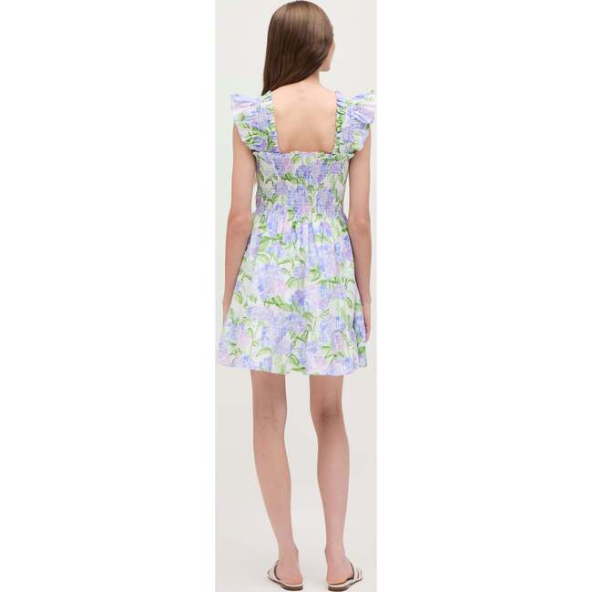The Women's Elizabeth Nap Dress, Blue Hydrangea Cotton - Dresses - 3