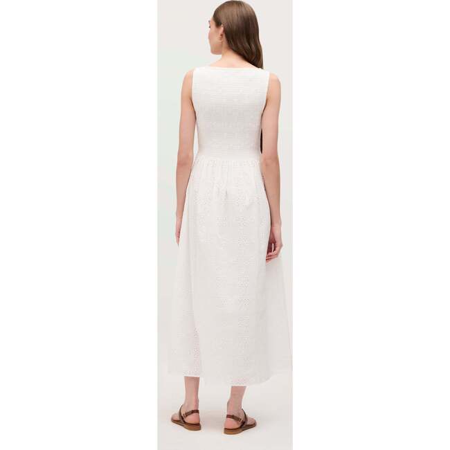 The Women's Eyelet Cosima Nap Dress, White Eyelet - Dresses - 3