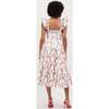 The Women's Daphne Dress, Red Shell Vine Stripe Cotton - Dresses - 3 - thumbnail