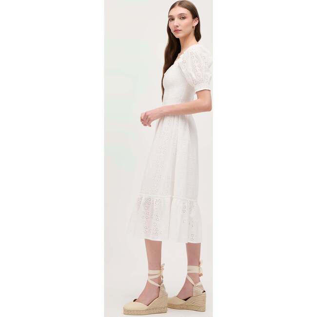 The Women's Eyelet Louisa Nap Dress, White - Dresses - 4