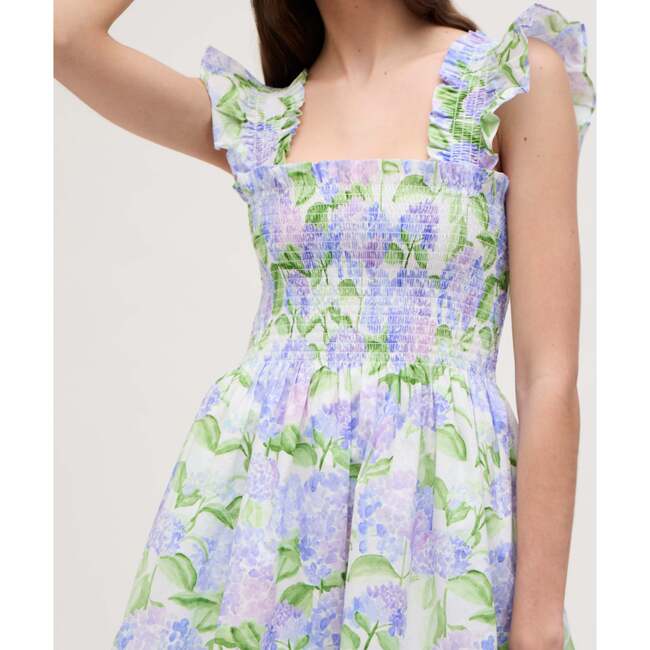 The Women's Elizabeth Nap Dress, Blue Hydrangea Cotton - Dresses - 4
