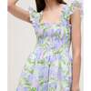 The Women's Elizabeth Nap Dress, Blue Hydrangea Cotton - Dresses - 4