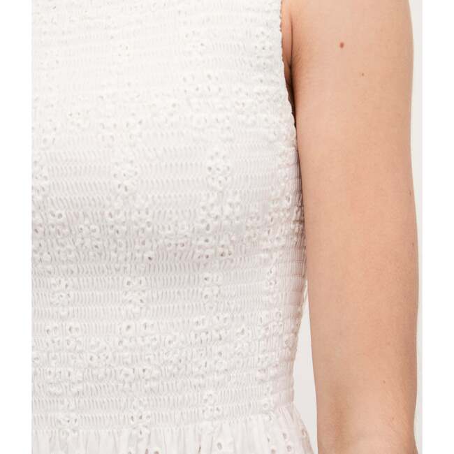 The Women's Eyelet Cosima Nap Dress, White Eyelet - Dresses - 4