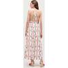 The Women's Addie Dress, Red Shell Vine Stripe Cotton Sateen - Dresses - 4
