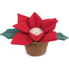 Pretty Poinsettia Pot Red - Plush - 1 - thumbnail