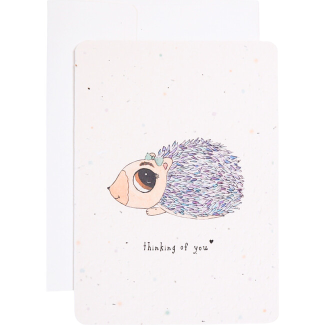 Plantable Hedgehog Thinking of You Card