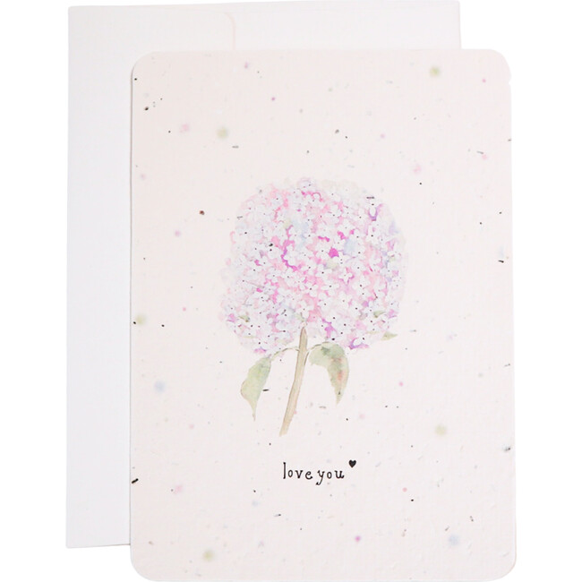 Plantable Hydrangea Love You Card
